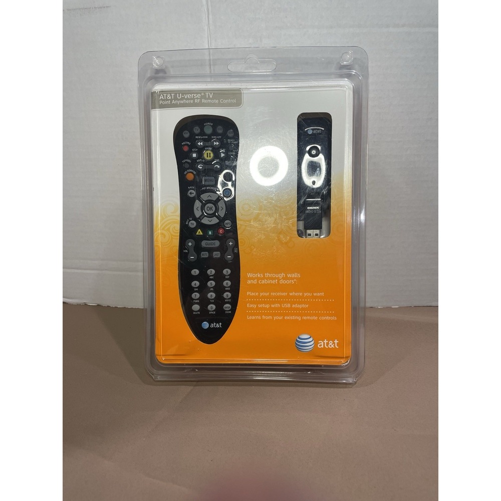 AT&T U-verse TV Point Anywhere RF Remote Control A20-RF1 CAC300 USB Receiver